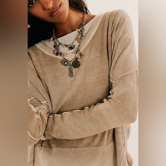 Free People Maxamillion Charm Necklace in World Traveler - Picture 4 of 4